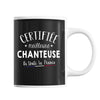 Mug Femme Chanteuse Meilleure de France | Tasse Noire métier - Planetee