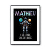 Affiche Prénom Mathieu Univers - Planetee