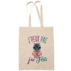 Sac Tote Bag J'peux pas Festival beige - Planetee