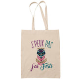 Sac Tote Bag J'peux pas Festival beige - Planetee