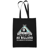 Sac Tote Bag Billard Légende tu deviendras Noir - Planetee