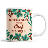 Tasse Noël Chef homme Beige - Planetee