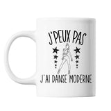 Mug Danse moderne j'peux pas Blanc - Planetee
