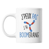 Mug Boomerang j'peux pas Blanc - Planetee