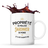 Mug blanc Propriété du Meilleur Jardinier - Planetee