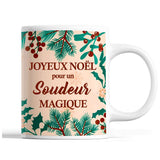 Tasse Noël Soudeur homme Beige - Planetee