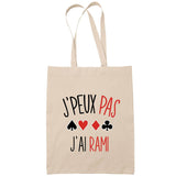 Sac Tote Bag J'peux pas Rami beige - Planetee