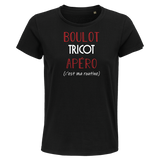 T-shirt femme Tricot C'est ma Routine - Planetee