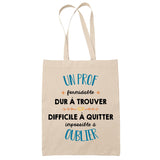 Tote Bag Formidable Prof Cadeau Travail Beige - Planetee