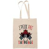 Sac Tote Bag J'peux pas Tatouage beige - Planetee