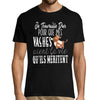 T-shirt Homme Vaches | Je travaille dur - Planetee