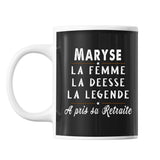 Mug prénom Maryse cadeau départ retraite - Planetee