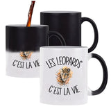 Mug magique Léopard c'est la vie | Tasse changement de couleur - Planetee