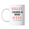 Mug Observer La Nature C'est ma Routine Blanc - Planetee