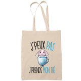 Sac Tote Bag J'peux pas Thé beige - Planetee