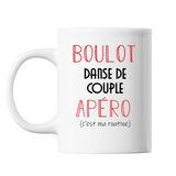 Mug Danse de Couple C'est ma Routine Blanc - Planetee