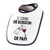 Bavoir bébé Le copain de boisson de papi Vin - Planetee