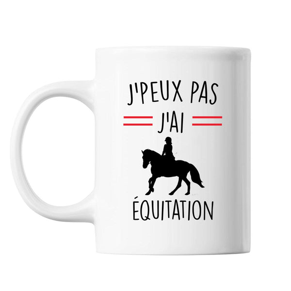 Mug Équitation j'peux pas Blanc - Planetee