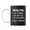 Mug prénom Roselyne cadeau départ retraite - Planetee