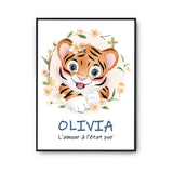 Affiche Olivia Amour Pur Tigre - Planetee