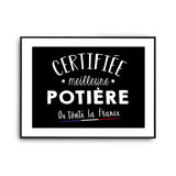 Affiche Préparatrice Femme Métier Meilleure de France - Planetee