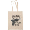 Sac Tote Bag J'peux pas Tir beige - Planetee