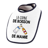 Bavoir bébé La copine de boisson de mamie Bière - Planetee