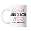 Mug Jeux de Rôle C'est ma Routine Blanc - Planetee