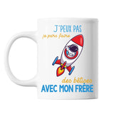 Mug Bêtises avec mon Frère Astronaute Fusée - Planetee