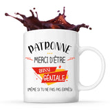 Mug Patronne géniale sans faire exprès - Planetee