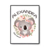 Affiche Alexandra Bébé d'amour Koala - Planetee