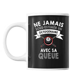 Mug Billard Octogénaire Homme 80 ans - Planetee