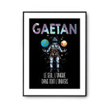 Affiche Prénom Gaetan Univers - Planetee