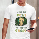 T-shirt homme J'suis pas petit je s'appelle Groot - Planetee