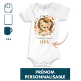 Cadeau Bébé Enfant Petit Roi Lion Prénom Personnalisable