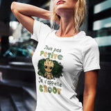 T-shirt femme J'suis pas petite je s'appelle Groot - Planetee