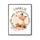 Affiche Charlie Bébé d'amour Renard - Planetee