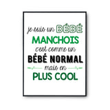 Affiche fier d'être Manchois - Planetee