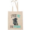 Sac Tote Bag J'peux pas Physique beige - Planetee