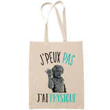 Sac Tote Bag J'peux pas Physique beige - Planetee