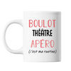 Mug Théâtre C'est ma Routine Blanc - Planetee