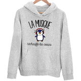 Sweat à Capuche Pingouin Musique - Planetee