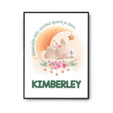 Affiche Kimberley Adorable bébé quand je dors Lapin - Planetee