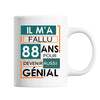 Mug Anniversaire Génial 88 ans - Planetee