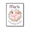 Affiche Marie Amour et Biberon de Lait Vache - Planetee