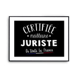 Affiche Laborantine Femme Métier Meilleure de France - Planetee