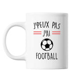 Mug football j'peux pas Blanc - Planetee