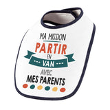 Bavoir bébé Ma mission Van avec mes Parents - Planetee