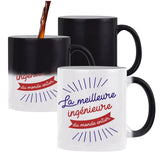 Mug magique Ingénieure Femme Meilleure de France | Tasse Métier imprimée en France - Planetee