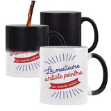 Mug magique Artiste peintre Femme Meilleure de France | Tasse Métier imprimée en France - Planetee